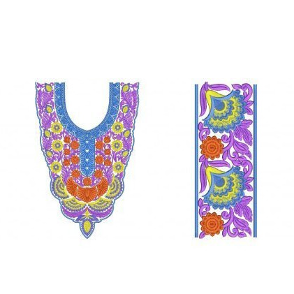 African Farasha Kaftan Embroidery Design