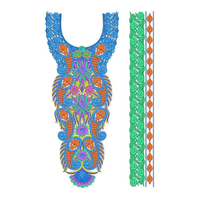 Algerian Fashion Embroidery Design