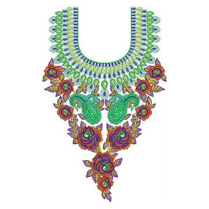 Traditional Algerian Fashion Apparels Embroidery Design