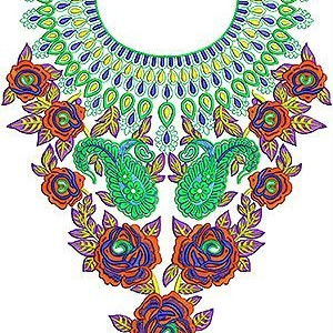 Traditional Algerian Fashion Apparels Embroidery Design