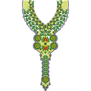 Arabian Clothing Long Neck Embroidery Design