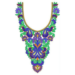 Jalabiya  African Caftan Embroidery Neck Design