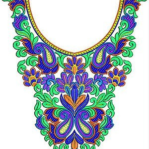 Jalabiya  African Caftan Embroidery Neck Design