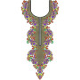 High Embroidery Arabian Neck Design