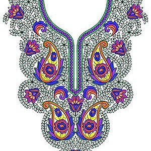 Glamorous Heavy Kashmiri Embroidery Neck Design