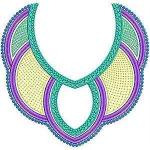 Boho Gypsy Embroidery Neck Design