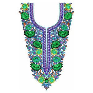 African Royal Kaftan Dress Embroidery Design