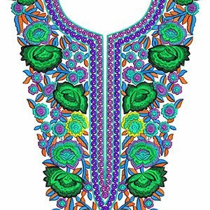 African Royal Kaftan Dress Embroidery Design