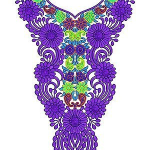 Delightful Arabian Long Neck Embroidery Design