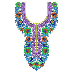 New Arrival Latest Embroidery Neck Design