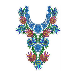 Mexican Hand Embroidery Neck Design