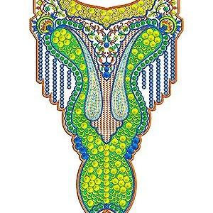 Bridal Embroidery Walima Dress Neck Design