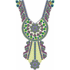 Kimono Dress Embroidery Design