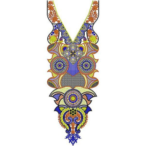Embroidery Neckline Designs 4020