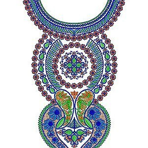 Neck Embroidery Designs 4171