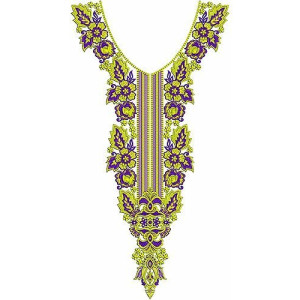 Premiunm Gold Look Walima Dress Embroidery Design