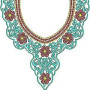Boho Chic Neck Yoke Gala Embroidery Design