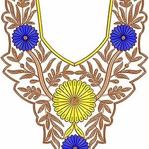 Stunning Scarlet Dress Cording Embroidery Design