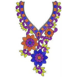 Rubber Foam Sticker Neck Patch Embroidery Design