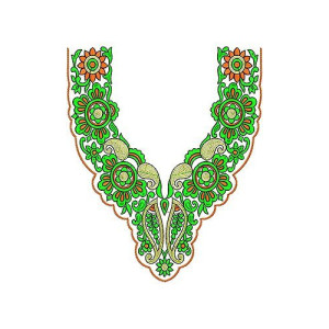 Algerian Fashion Clothing Cording Neck Embroidery Design