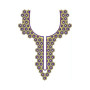 Tunisian Style Neck Embroidery Design