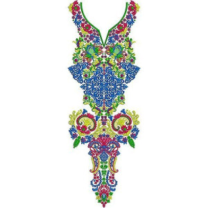 Tulle Beaded High Embroidery Design