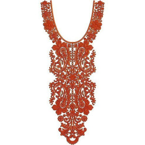 Muslim Dress Embroidery Design | Neck Yoke Gala