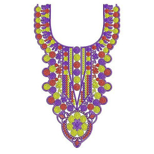 Awesome Stitching Style Dress Embroidery Design