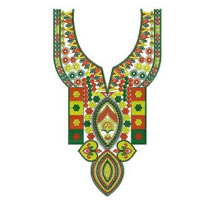 Kutchi Embroidery Work Neck Yoke Gala Design