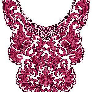 Argentina Fashion Dresses Collection Neck Yoke Embroidery Design