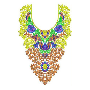 Classy Fashion Dresses Neck Embroidery Design
