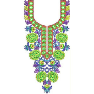 4765 Colombian Culture Quinceanera Dress Neck Design