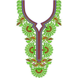 Evening Dress Fully Embroidery Neck Design