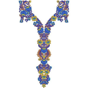 High Stitch Full Set Dress Embroidery Design