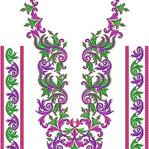 Punjabi Suit Embroidery Design 55