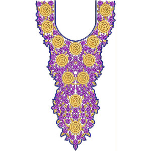 Wedding Dresses Long Neck Embroidery Design