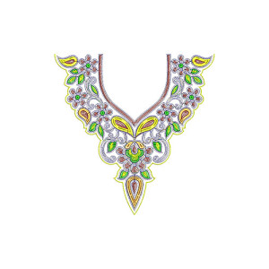 New Cording Neck Embroidery Design 2014