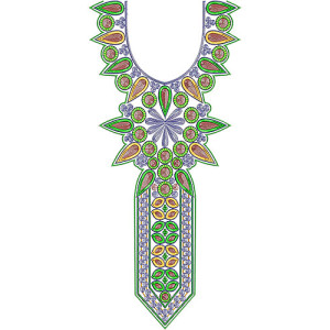 African Clothing Cording Neck Design