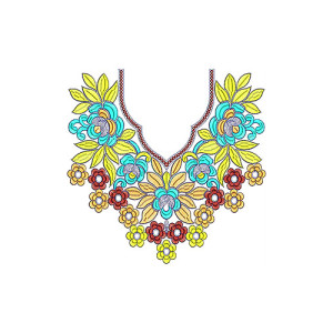 Knit Dresses Embroidery Neck Design