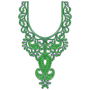 Fabulous Moroccan Cording Neck Design