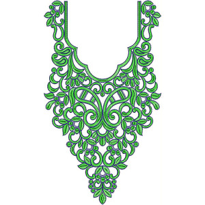 Dubai Clothing Cording Neck Design