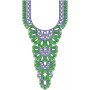 Traditional Arabian Neck Embroidery Design