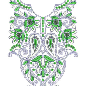 Indian Suit Embroidery Neck Design