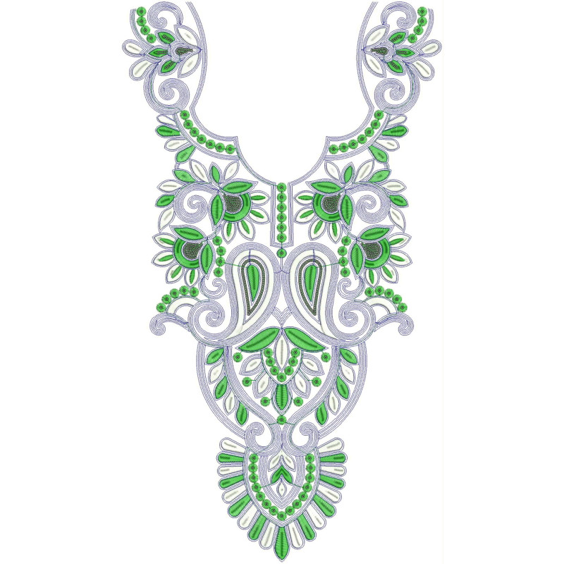 Indian Suit Embroidery Neck Design