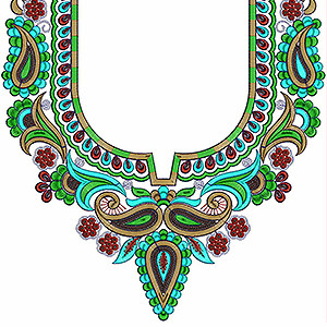 Neck Embroidery Designs Salwar Kameez 6046