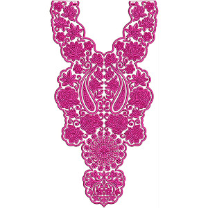 Latest Walima Dresses Embroidery Neck Design