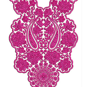 Latest Walima Dresses Embroidery Neck Design