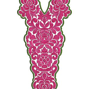 Latest Kurti Embroidery Neck Design
