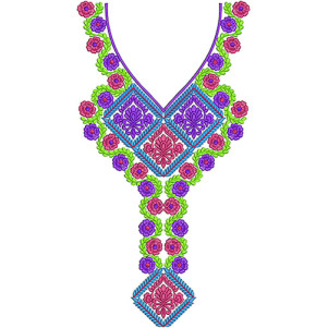 Abaya Neck Embroidery Designs 6316