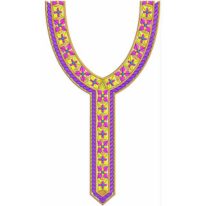 Pakistani Ladies Neck Embroidery Design
